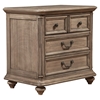 Melbourne 3-Drawer Nightstand - French Truffle - ALP-1200-02