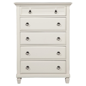 Winchester 5 Drawers Chest - White 