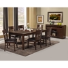 Granada Extension Dining Table - Brown Merlot, Butterfly Leaf - ALP-1437-01