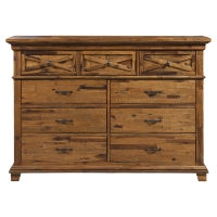 St James Dresser - Salvaged Brown, 9 Drawers