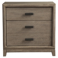 Camilla 3-Drawer Nightstand - Antique Gray
