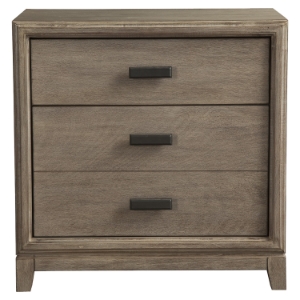 Camilla 3-Drawer Nightstand - Antique Gray 