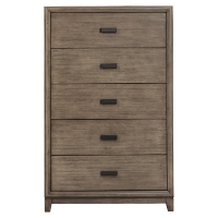 Camilla 5-Drawer Chest - Antique Gray
