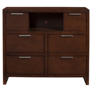 Urban 6-Drawer TV Media Chest - Merlot 