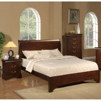 West Haven Sleigh Bedroom Set - Cappuccino