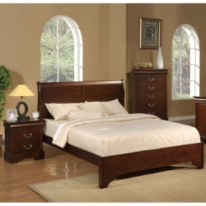 West Haven Sleigh Bedroom Set - Cappuccino 