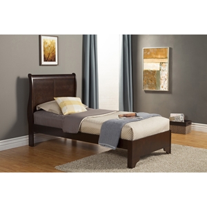 West Haven Twin Sleigh Bed - Cappuccino 