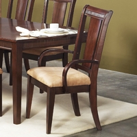 Saratoga Dark Walnut Arm Chair (Set of 2) 