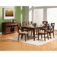 Albany 7-Piece Dining Set - Dark Oak