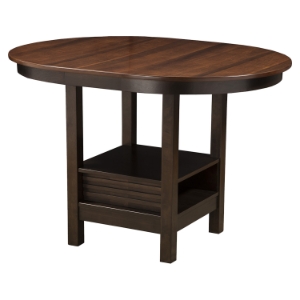 Davenport Pub Table - Espresso Finish, Walnut Top 