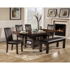 Davenport Side Chair - Espresso, Faux Leather - ALP-5478-02