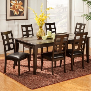 Piedmont 7-Piece Dining Set - Dark Walnut 