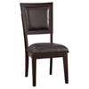Midtown Side Chair - Espresso Frame, Black Upholstery - ALP-581-02B