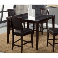 Midtown Glass Counter Table - Espresso