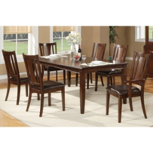 Bradbury 7-Piece Extension Dining Set in Cappuccino 