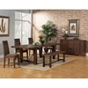Pierre Dining Table - Antique Cappuccino, Dual Removable Leaves - ALP-8104-01