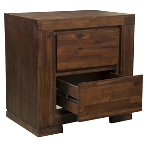 Pierre 2-Drawer Nightstand - Antique Cappuccino 