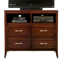Atherton Media Stand in Merlot Finish