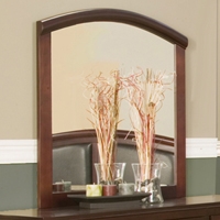 Atherton Mirror in Merlot Finish