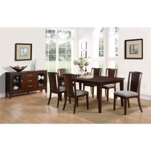Palisades 7-Piece Dining Set - Merlot 