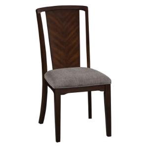 Palisades Side Chair - Fabric Cushion, Merlot Finish 