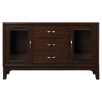 Palisades Server - Merlot, 2 Doors, 3 Drawers