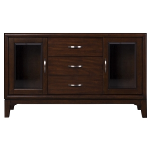 Palisades Server - Merlot, 2 Doors, 3 Drawers 