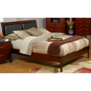 Newport California King Platform Bed - Medium Cherry 