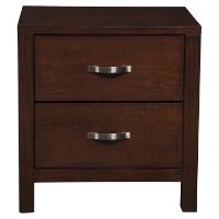 Costa Mesa 2-Drawer Nightstand - Medium Cherry