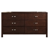 Costa Mesa 6 Drawers Dresser - Medium Cherry - ALP-NCC-03