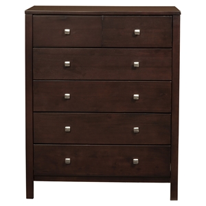 Solana 6 Drawers Chest - Cappuccino 