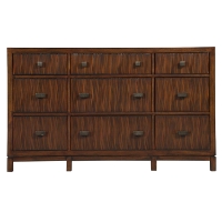Loft 9 Drawers Dresser - Dark Walnut
