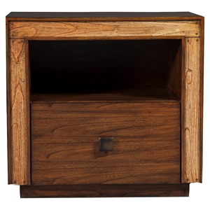Jimbaran Bay Nightstand - Drawer, Shelf, Tobacco 
