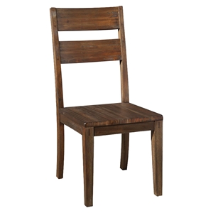 Napa Wooden Side Chair - Salvaged Brown 