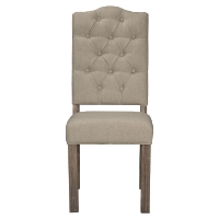 Fiji Tufted Upholstered Side Chair - Weathered Gray