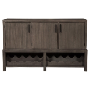 Fiji Sideboard - Wine Bottle Storage, Weathered Gray 