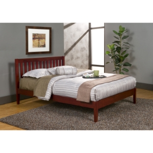 Portola Queen Platform Bed - Light Cherry 