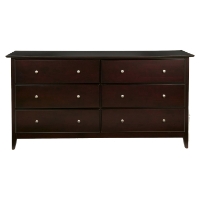 Portola 6 Drawers Dresser - Dark Cherry