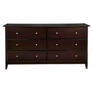 Portola 6 Drawers Dresser - Dark Cherry 