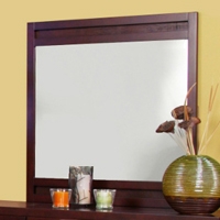 Camarillo Mirror with Merlot Finished Frame