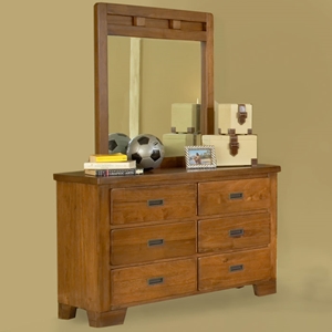 Heartland 6-Drawer Dresser with Mirror 