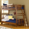 Heartland Twin Bunk Bed in Spice Brown - AW-1800-33BNK
