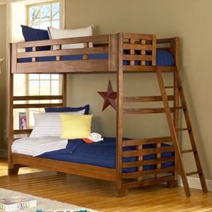 Heartland Twin Bunk Bed in Spice Brown 