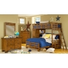 Heartland Twin Over Full Study Loft Bunk Bed - AW-1800-TFLB
