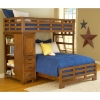 Heartland Twin Over Full Study Loft Bunk Bed - AW-1800-TFLB