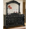 Heirloom Black Arched Frame Mirror - AW-2900-040