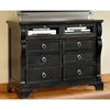 Heirloom Black TV Chest with 6 Drawers - AW-2900-232