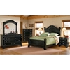 Heirloom 4 Piece Bedroom Set in Black - AW-2900-4PC