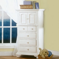 Cottage Traditions Youth White Chest with 4 Drawers