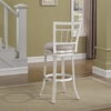 Palazzo Swivel Counter Stool - Antique White, Woven Fabric Seat - AW-B1-153-26F